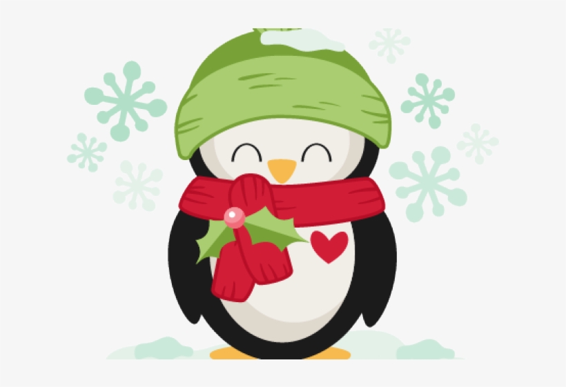 Drawn Penguin Christmas - Cute Christmas Penguin Png, transparent png #8147503