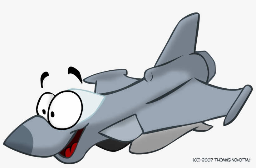 Drawn Jet Cartoon - Eurofighter Cartoon, transparent png #8147540