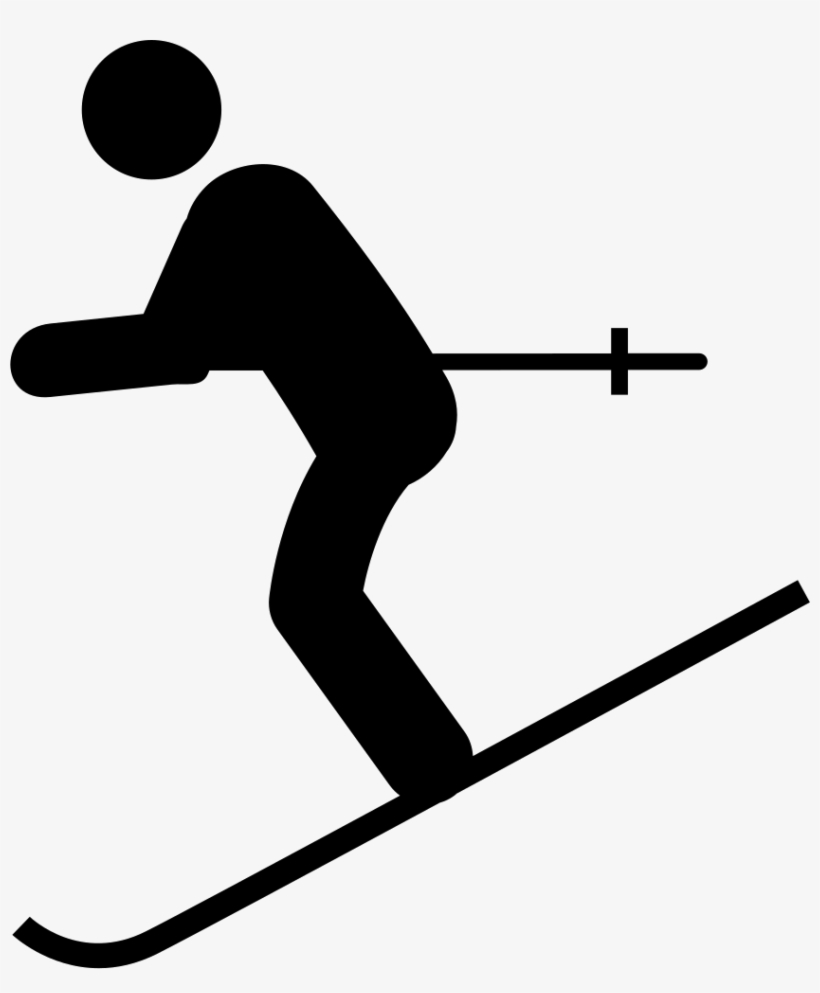Png File Svg - Skiing Icon Vector, transparent png #8148231