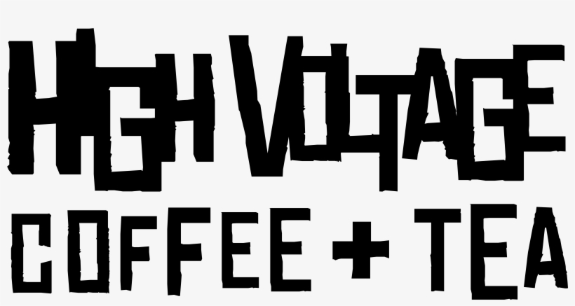 High Voltage Coffee Tea - Monochrome, transparent png #8148299