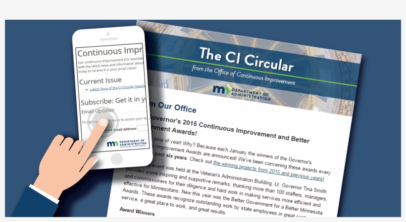 Feature Image For Subscribe To Our Ci Newsletter - Continuous Improvement Newsletter Examples, transparent png #8148392