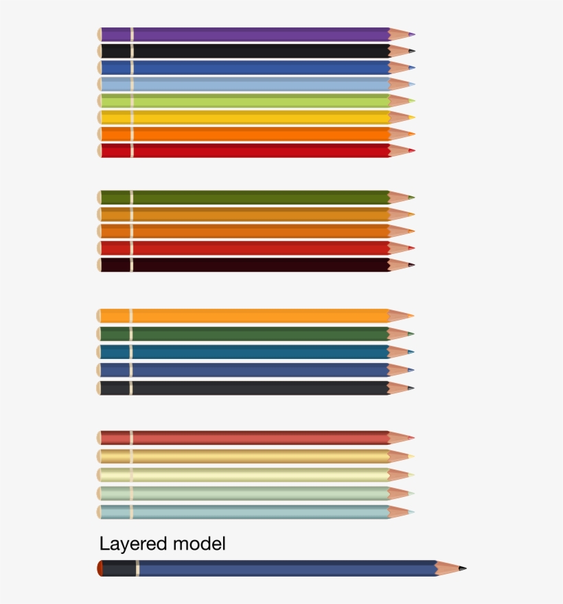 Medium Image - Lapices De Colores Big, transparent png #8148407