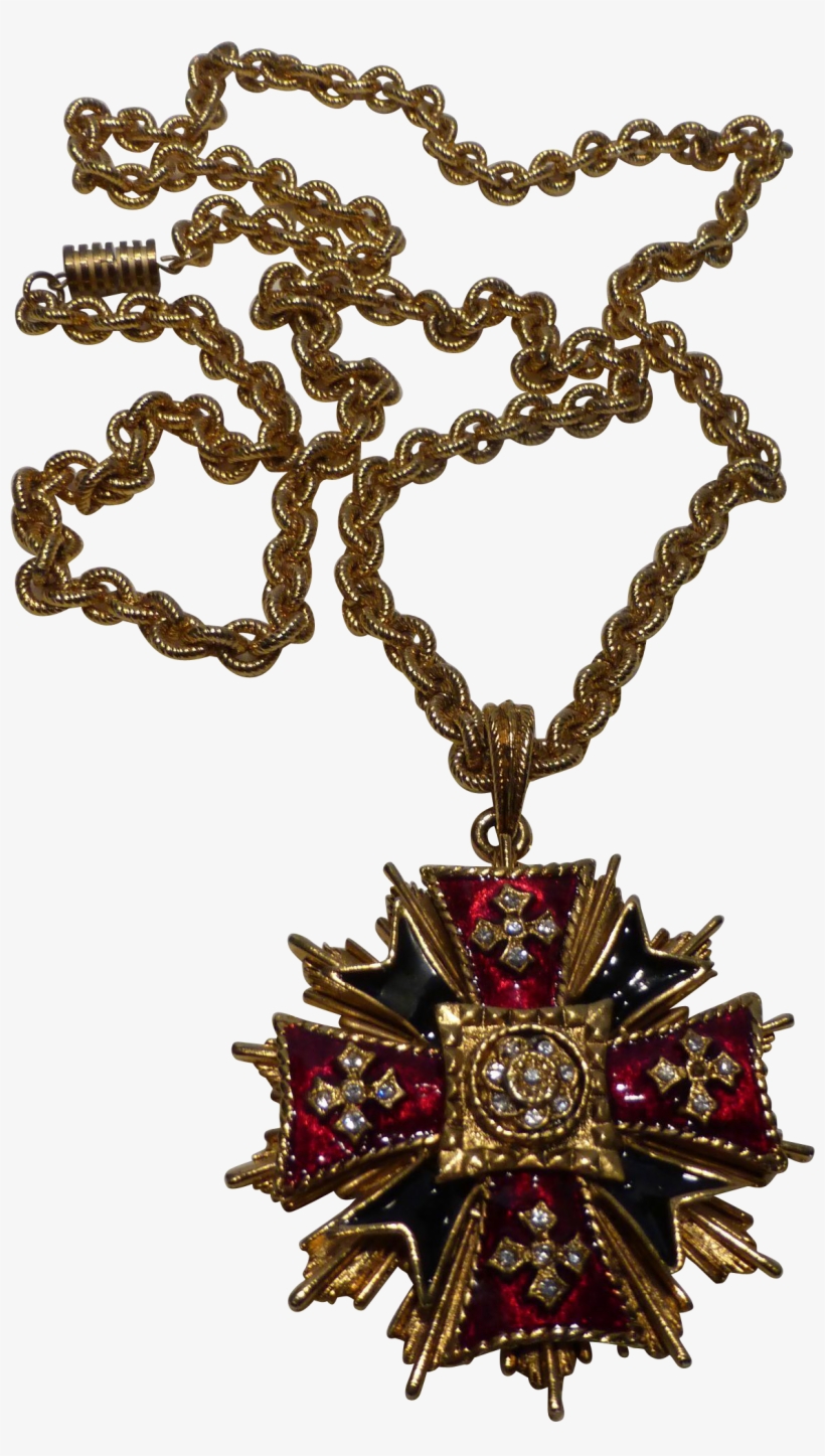 Maltese Cross Jewelry - Locket, transparent png #8148529