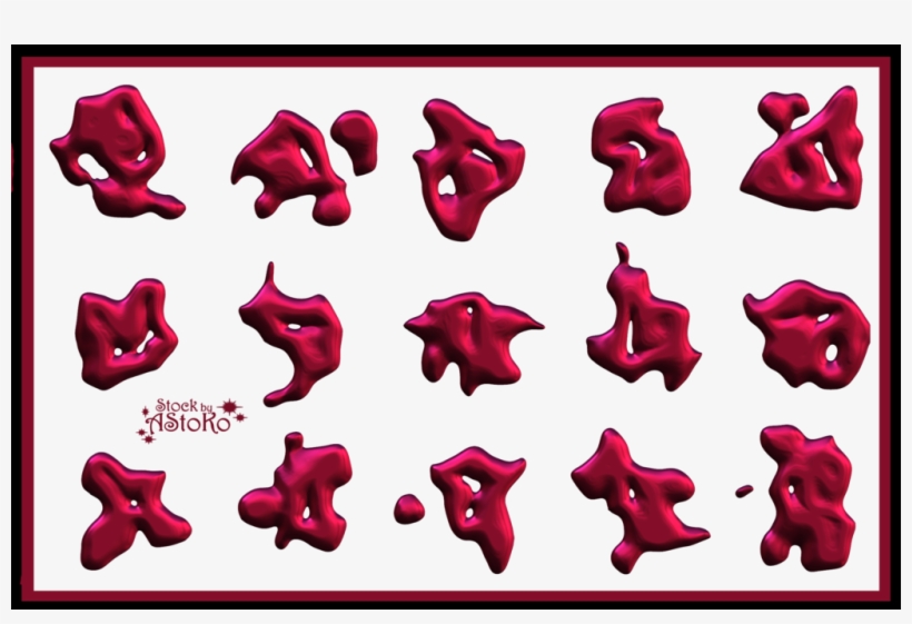 Blob Splatter Pink, transparent png #8148716