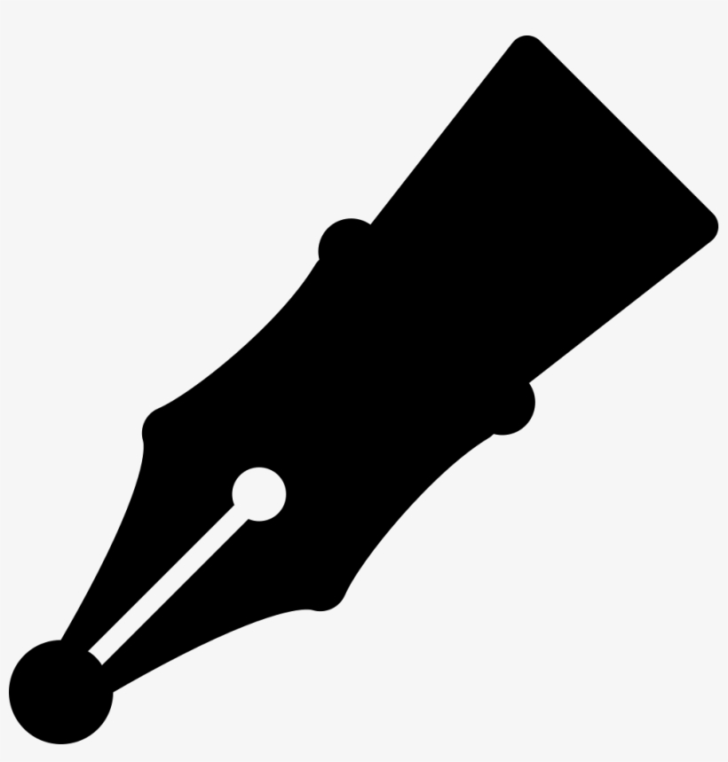 Fountain Pen Comments - Pen Nib Line Art, transparent png #8148922
