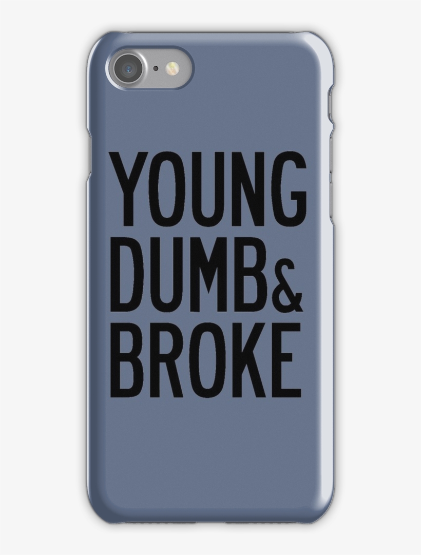 Khalid Young Dumb & Broke Lyrics Iphone 7 Snap Case - Mobile Phone Case, transparent png #8149215