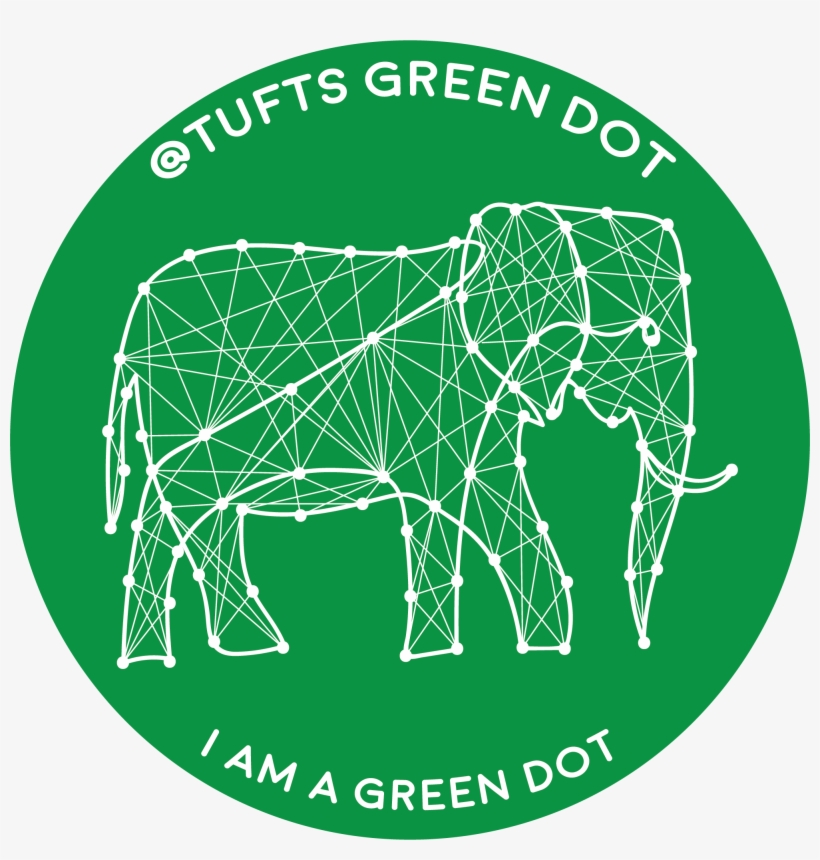I Am A Green Dot Green - Indian Elephant, transparent png #8149279