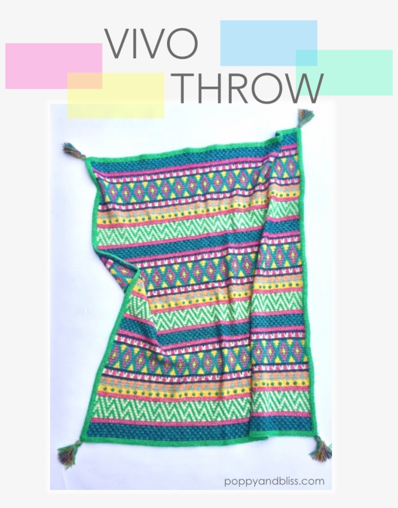 Vivo Throw Pattern By Poppyandbliss - Pattern, transparent png #8149485