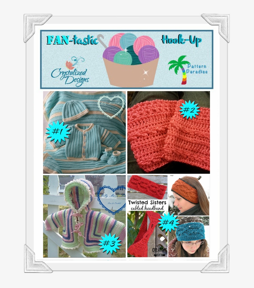 Fan Tastic Hook Up Crochet Link Party By Pattern Paradise - Knitting, transparent png #8149517