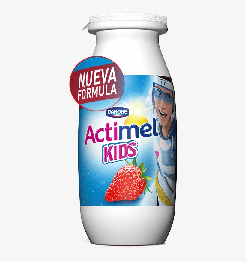 Actimel® Fresa - Plastic Bottle, transparent png #8149522