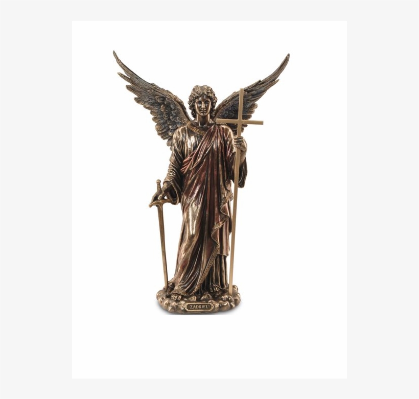Archangel, Angel, Zadkiel, Polyresin, Cultural, Figures, - Bronze Sculpture, transparent png #8149582