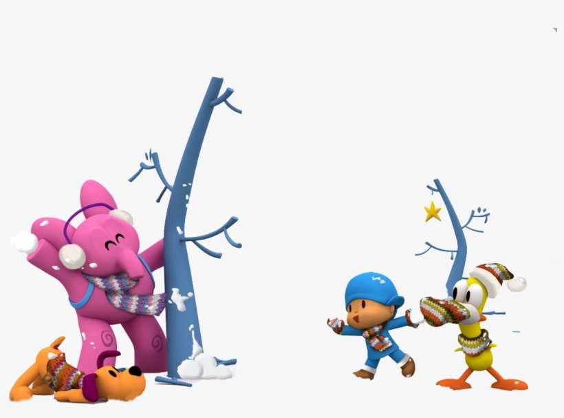 Gifs Y Fondos De Pocoyo - Pocoyo Con Frio, transparent png #8149756