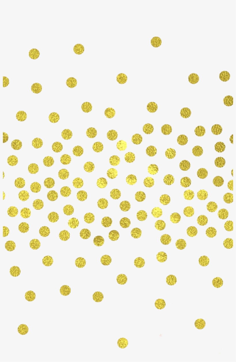 Dots Stickers Freetoedit Report Abuse - Gold Polka Dots Png, transparent png #8150248