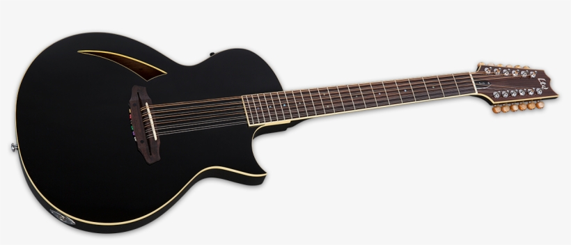 Thinline Series Guitars - Esp Ltd Tl 12 Blk, transparent png #8151305