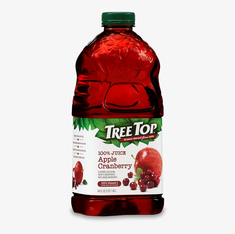 Apple Cranberry Juice 64oz - Apple Berry Juice, transparent png #8151805