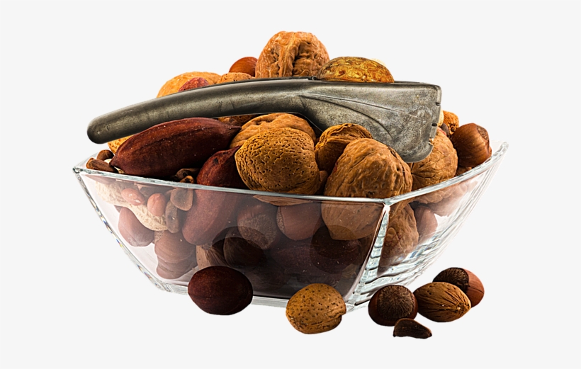 Mixed Nuts, Glass, Isolated, Cutout, Nutcracker Walnut - Png Nuts, transparent png #8151956