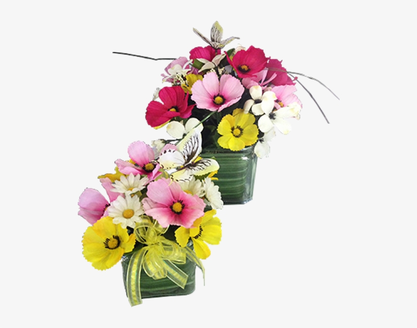 Silk Poppies & Daisies - Bouquet, transparent png #8152329
