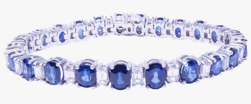 Dabracelet - Menu - Jewelry - Sapphire Bracelet Transparent, transparent png #8152333