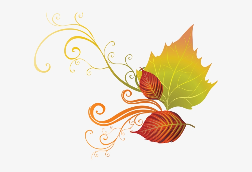 Autumn Leaves Clipart Corner Border - Transparent Background Free Thanksgiving Clip Art, transparent png #8152471