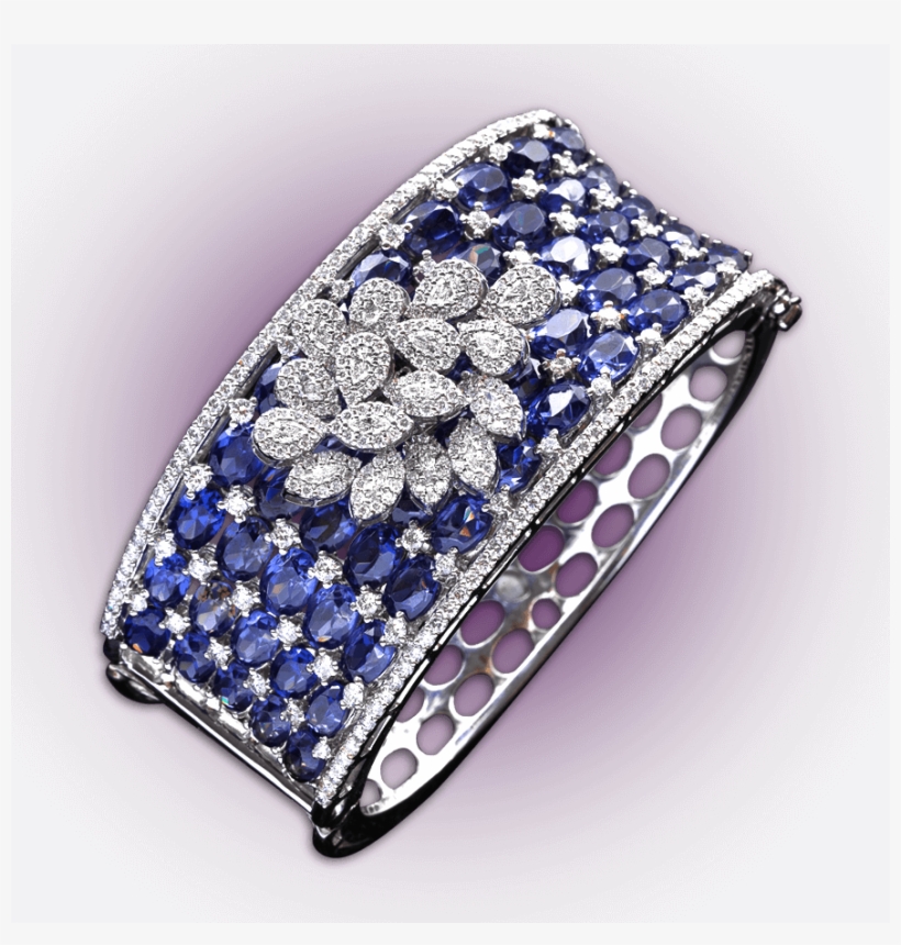Tanzanite Diamond Bracelet - Engagement Ring, transparent png #8152539