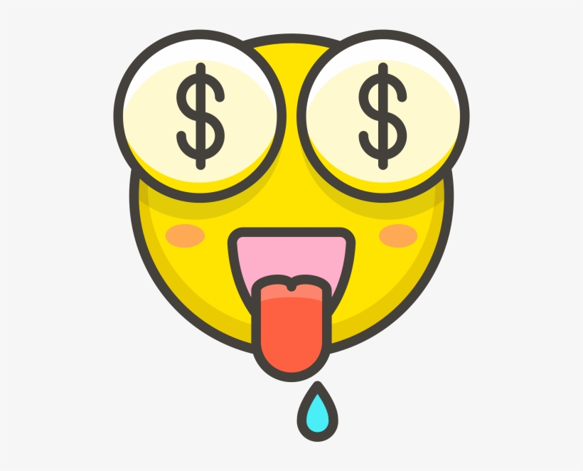 Money Mouth Face Emoji - Emoji, transparent png #8152994