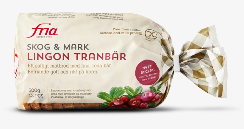 Gluten-free Lingonberry Bread With Lingonberries And - Glutenfritt Bröd Tranbär, transparent png #8153144