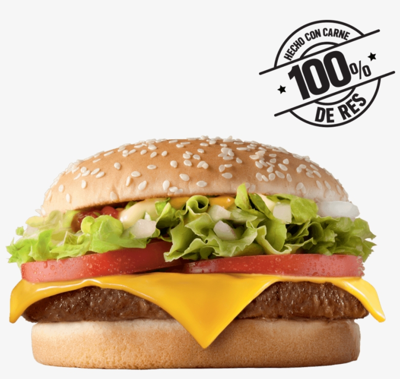 Hamburguesa Con Carne De Res De 125 Gr, Queso Cheddar, - Hamburguesa Magnifica Foto Real, transparent png #8153277