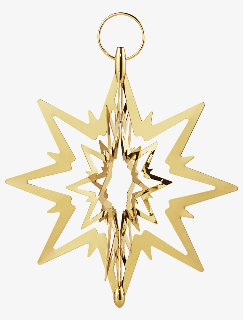 Top Star, Gold Plated, Small - Georg Jensen Tree Topper, transparent png #8153390