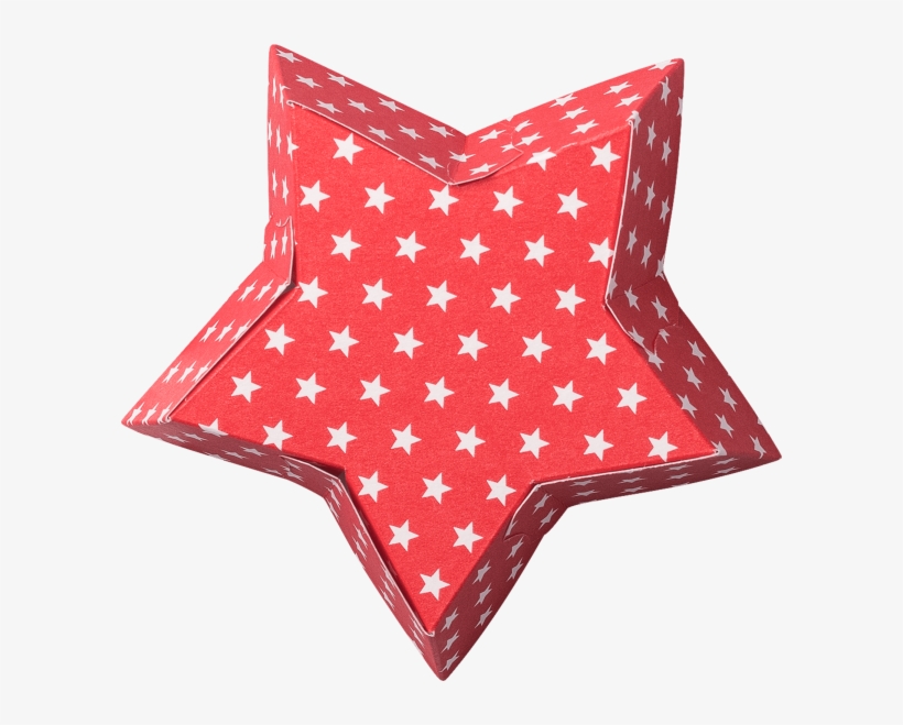 Star Shaped Baking Mould Small Stars White On Red, - Cushion, transparent png #8154042