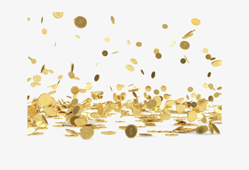 gold coins falling gif
