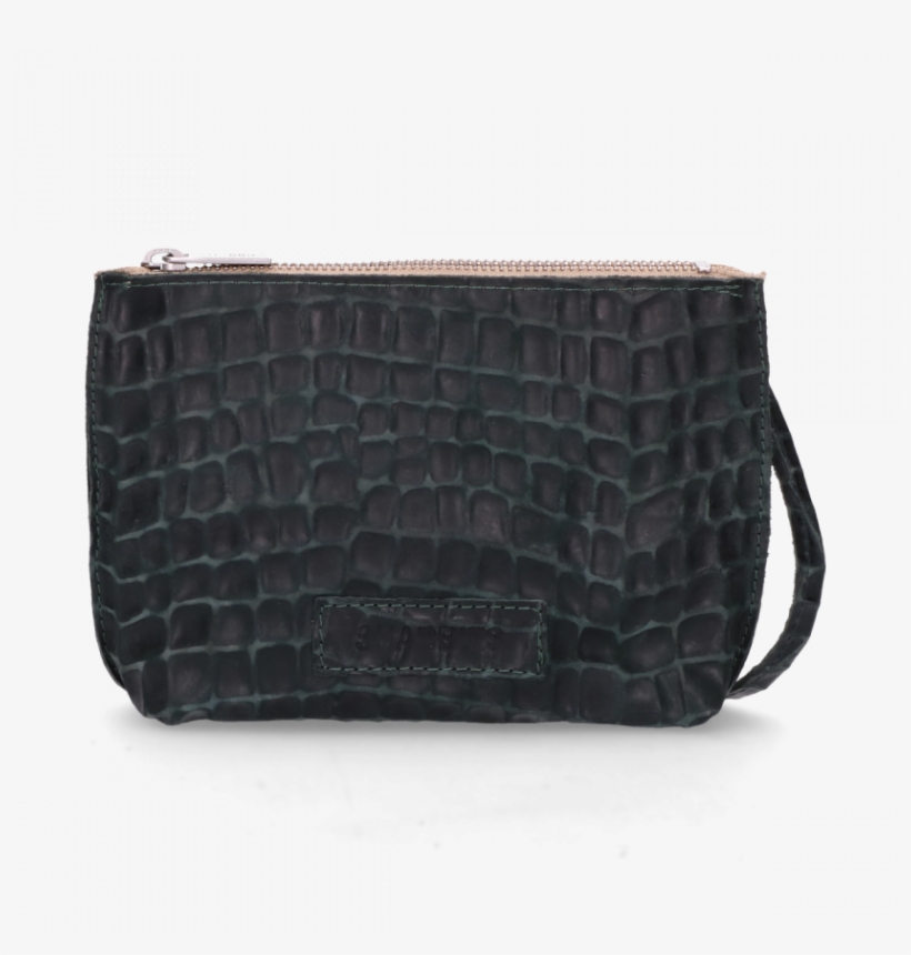 Cross Body Croco Printed Leather Green - Handbag, transparent png #8154242