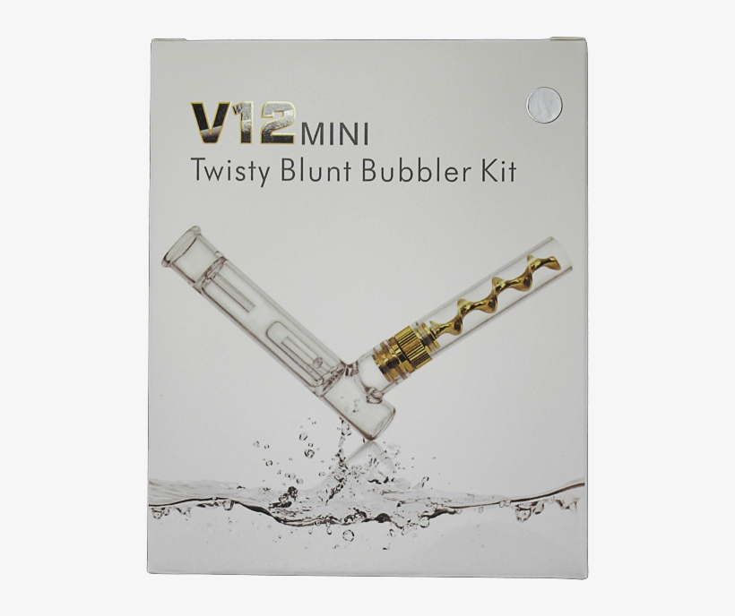 The V12 Mini Twisty Blunt Bubbler Kit Is Just The Revolutionary, - Glass, transparent png #8154268