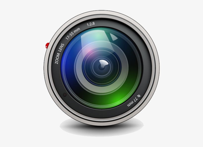 Clip Black And White Camera Lens Clip Art - Camera Lens, transparent png #8154420