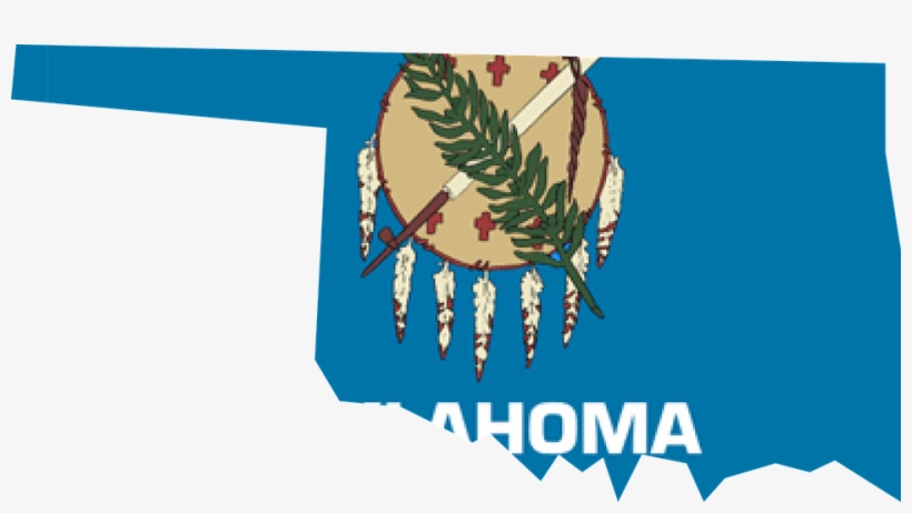 Native American Nations In The Southwestern States - Oklahoma State Flag Map, transparent png #8154722