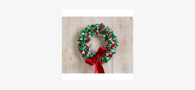 Kisses Wreath - Christmas Candy Toy Craft, transparent png #8154759