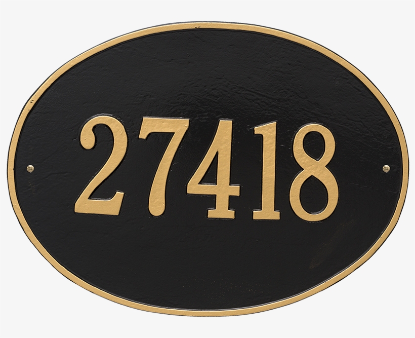 Hawthorne Oval Estate Wall Address Plaque, One Line - Circle, transparent png #8155122