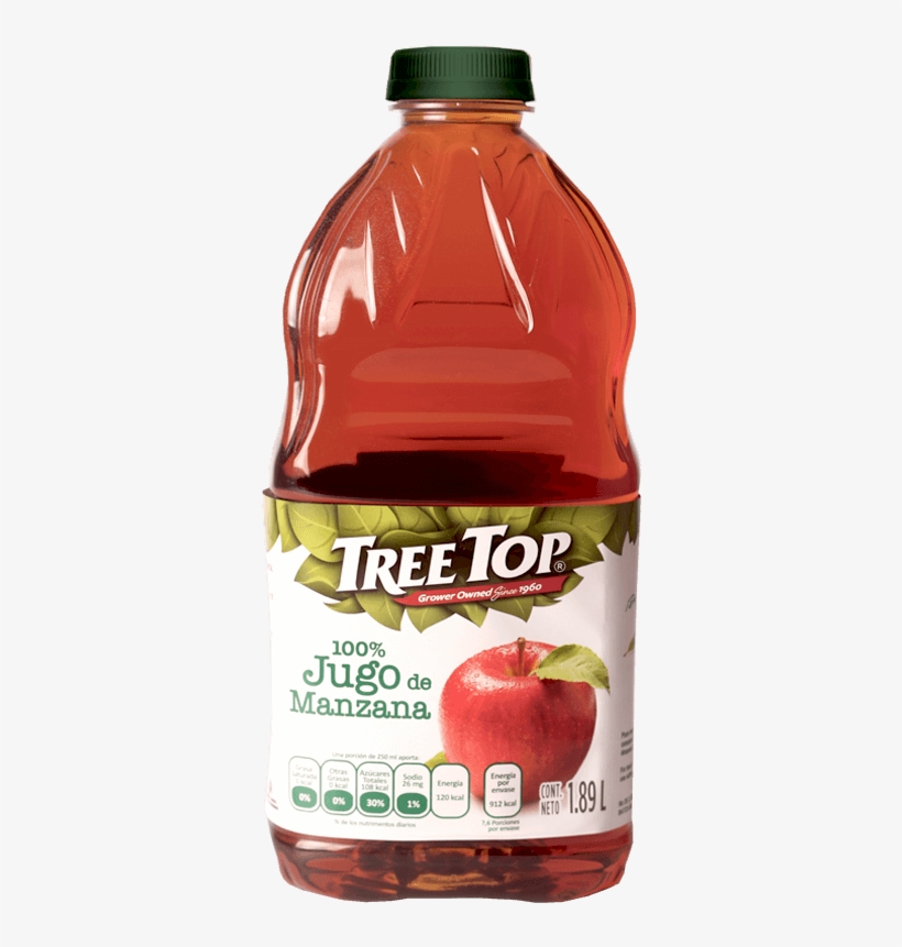 Jugos De Frutas - Jugo De Manzana Treetop, transparent png #8155733