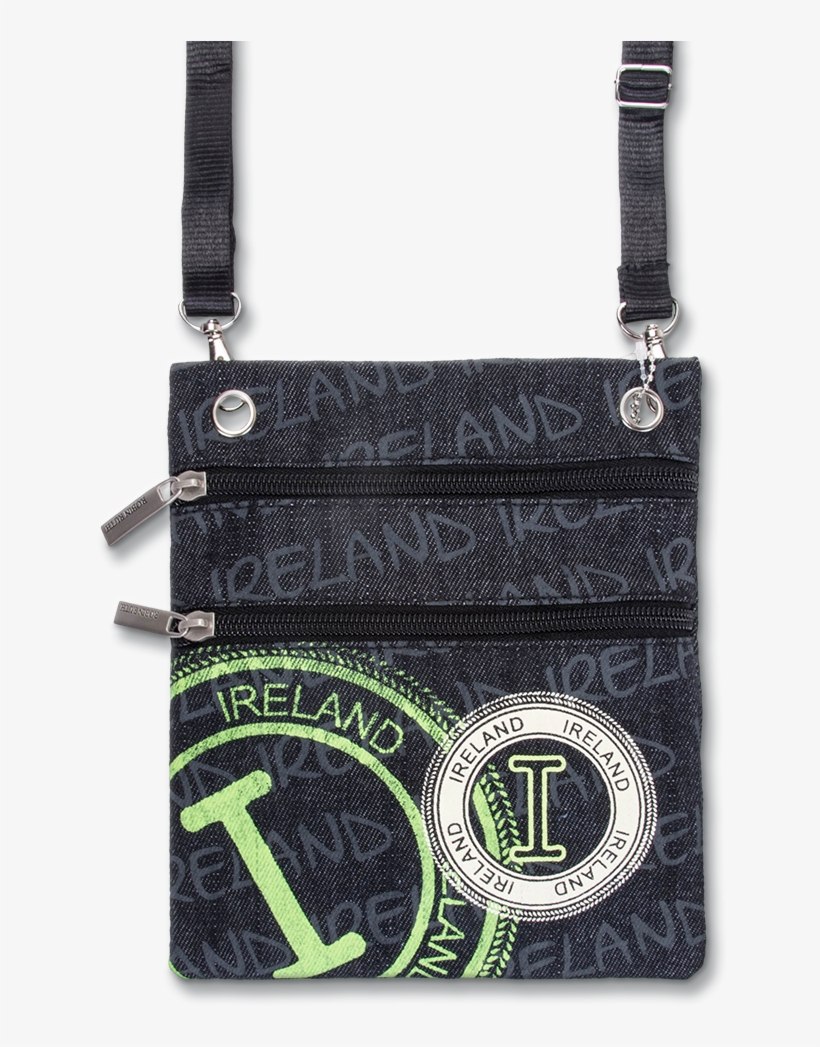 Ireland Denim Stamp Passport Bag, transparent png #8155840
