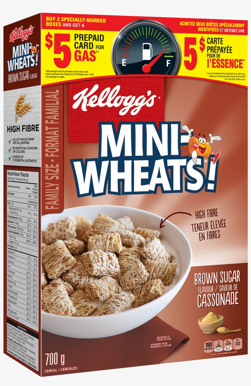 Mini-wheats* Brown Sugar Flavour Cereal 700g - Mini Wheats, transparent png #8155880