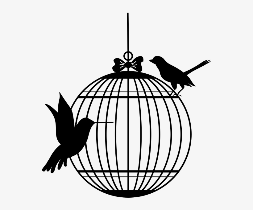 Silueta Jaula De Pajaros, transparent png #8156245