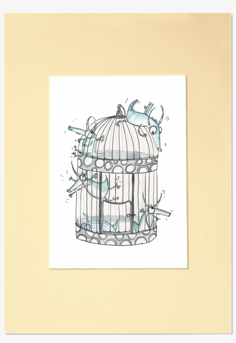 Dragons In A Birdcage Mount - Sketch, transparent png #8156412