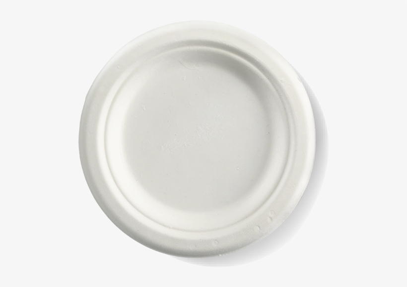150mm White Sugarcane Plates - Biopak Plates, transparent png #8157322