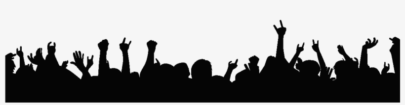 Stickers Muraux Musique - Mosh Pit Silhouette, transparent png #8157603