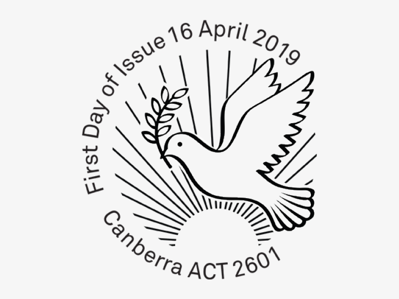 Anzac Day 2019 Postmark - Easy Doves To Draw, transparent png #8157685