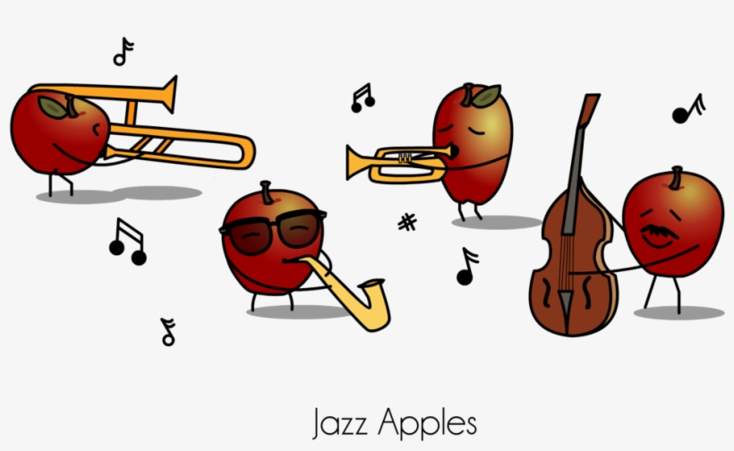 Jazzapples - Apple Puns, transparent png #8157926