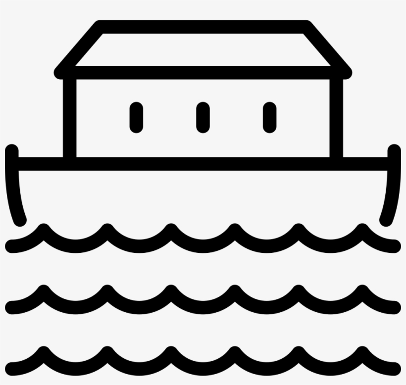 Vector Library Download Noah Png Black And White Transparent - Noah's Ark Icon Png, transparent png #8158352