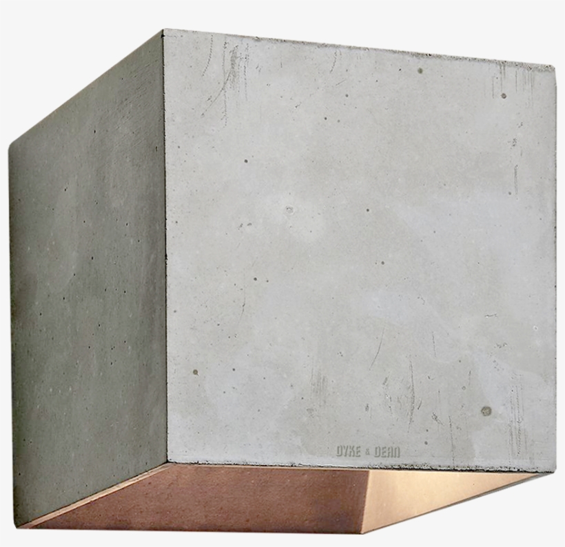 Concrete Wall Lamp Dark Grey - Plywood, transparent png #8158429