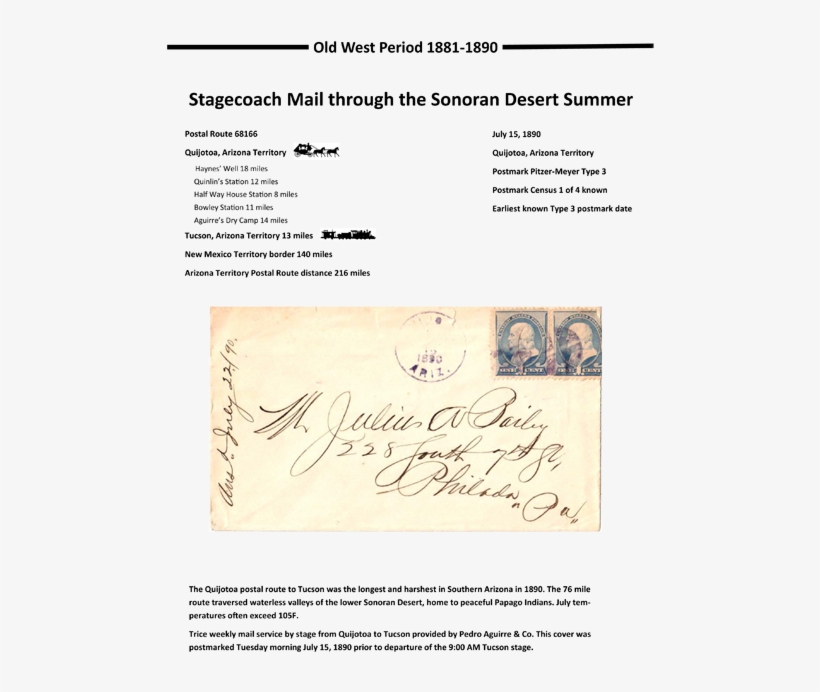 Quijotoa, Arizona Territory, - Handwriting, transparent png #8159206