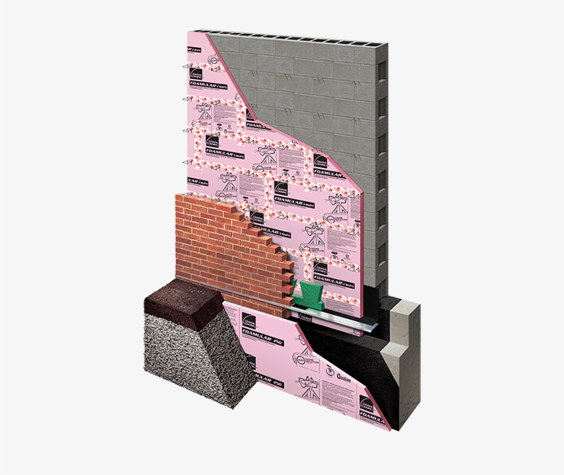 Cmu Wall Masonry Veneer Xps Ci With Taped Xps Joints - House, transparent png #8159314