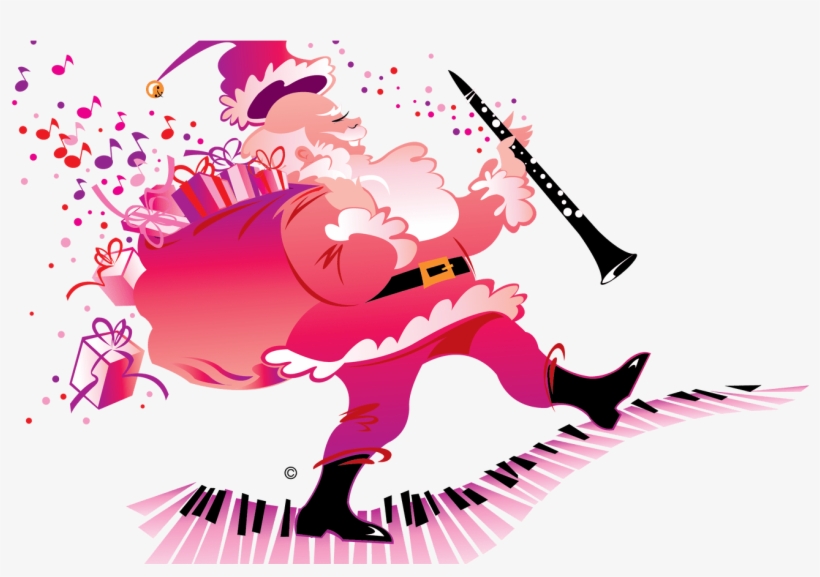 Pink Santa Clip Art New Orleans Free Vector Clip Art - Graphic Design, transparent png #8159452